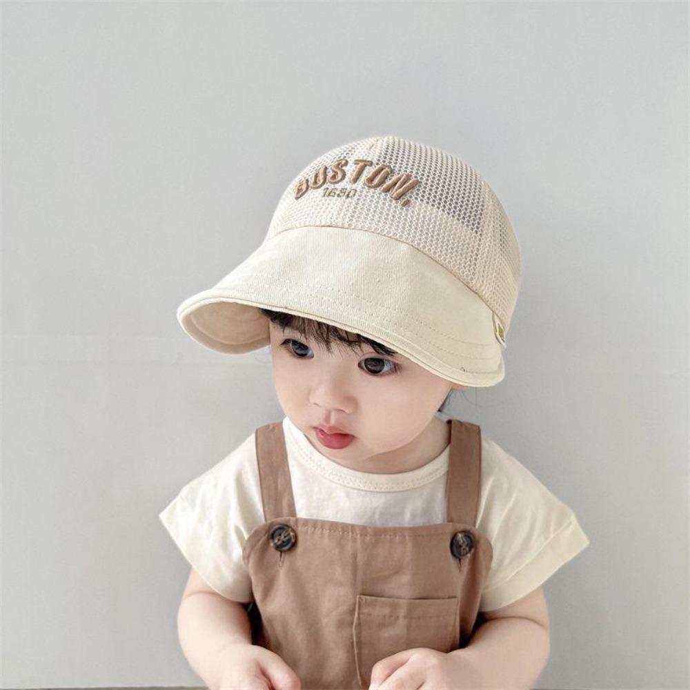 Mesh Baby Baseball Cap Letter Outdoor Peaked Hat Fashion Children Sun Hat  1-6 Years