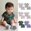 Kids' Summer Cotton Linen Two-Piece: Short Sleeve T-shirt & Shorts Set