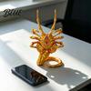 Sci-fi Desktop Ornament 3D Printed Sci-Fi Horror Phone Holder Novelty Stable Smartphone Stand Decorative Desk Organizer Compact Collectible