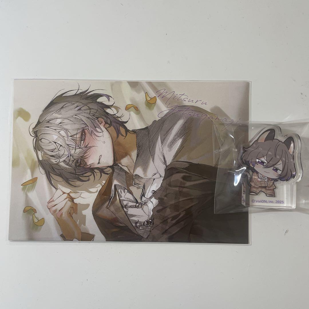

[USED] Garmani Acrylic Figure Bonus SS Illustration Card Yotsuyanagi s Traditional Brothers Mitsuru Yotsuyanagi