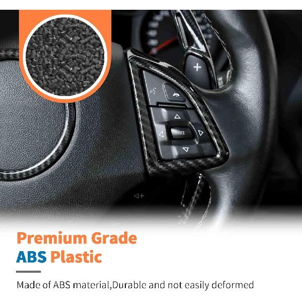 JeCar Carbonfaser-Innenausstattungssatz für 2017-2023 Chevrolet Chevy Camaro LT SS ZL1 RS (Nur für 8-Zoll-Bildschirm)