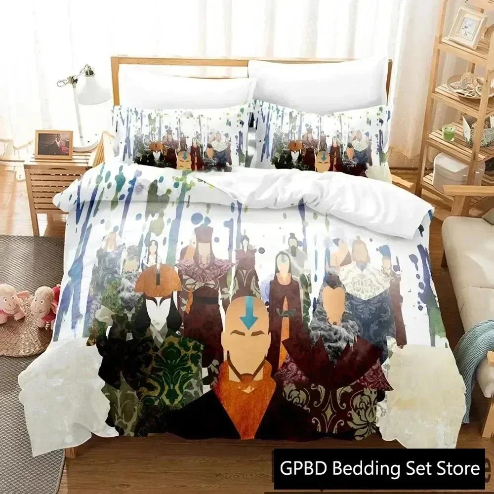 

Роскошный Новый 3D Принт Мультяшный Аватар Легенда об Аанге Постельный Комплект Пододеяльник Комплект Постельного Белья Покрывало Наволочка Королева Мальчики Взрослый 70x133cm