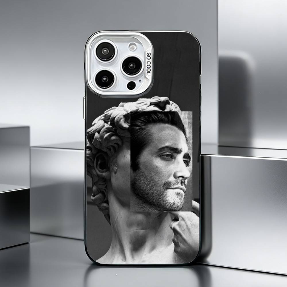 J-Jake Gyllenhaal   Phone Case For iPhone 17,16,15,14,13,12,11 Plus,Pro Max,XS,Colored silver phone case