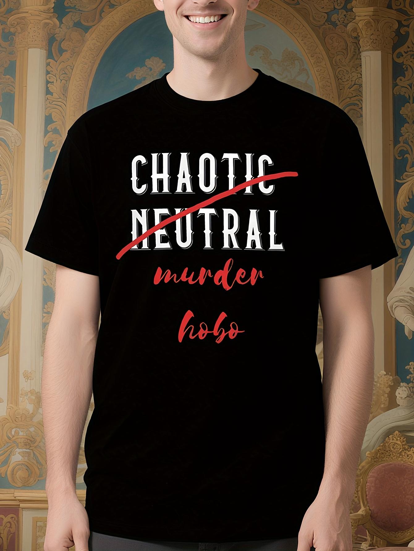Chaotic Neutral Murder Hobo DND Tabletop RPG Shirt - Vint... XL