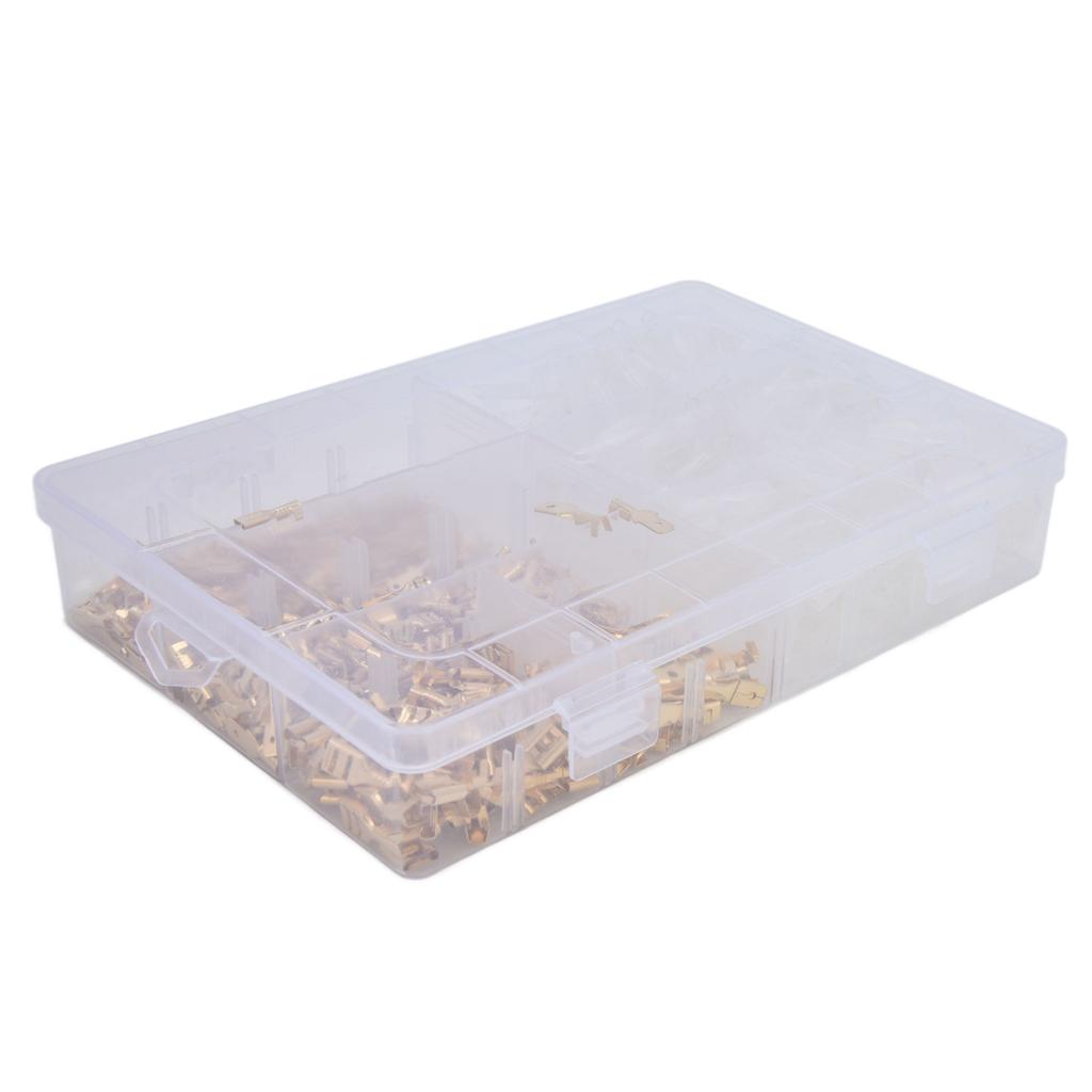 720 Pcs Terminal Connector Anti‑corrosion, Strong Connection, Boxed Transparent Wire Terminal with S