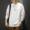 2025 Men's Summer Heavyweight Drop Shoulder T-Shirt - Trendy American Style Casual Solid Color Half Sleeve Top