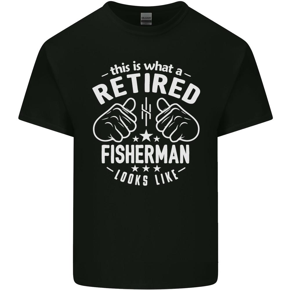 This Is What a Retired Fisherman Looks Like Mens Light Cotton T-Shirt