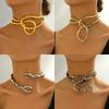 Creative Flexible Winding Snake-Shaped Necklaces for Women Europe and America Style Personality Necklaces Collar Fashion Jewelry
