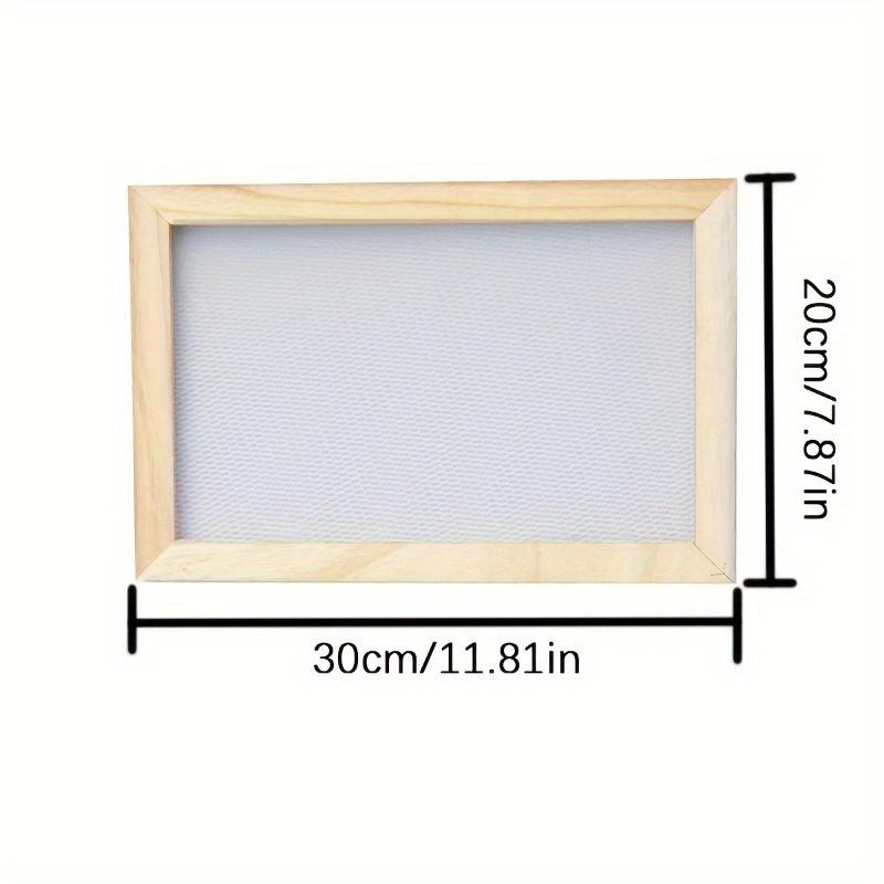 

1 шт. Натуральная деревянная рама для DIY изготовления бумаги и трафаретной печати – Инструмент ручной работы для художественных ремесел, проектов с сухоцветами, принадлежности для бумажного творчества 1pc