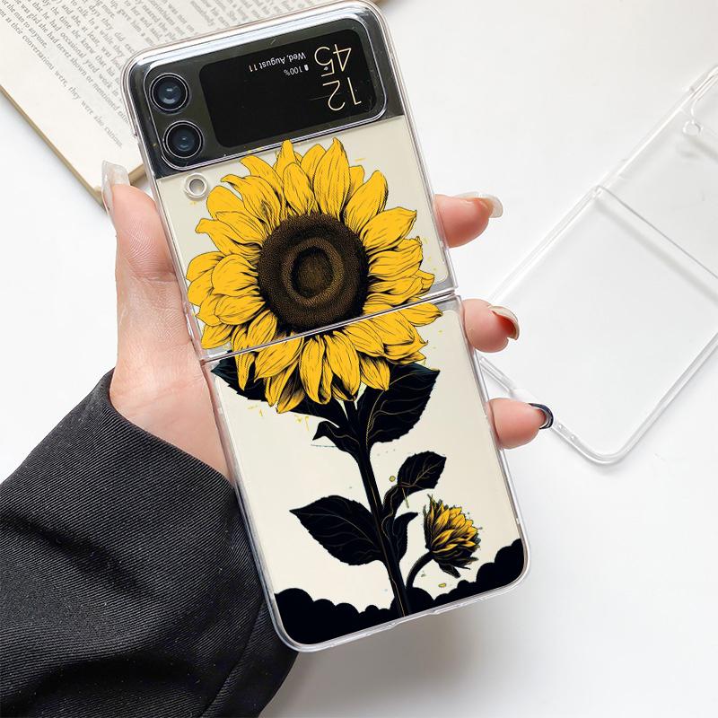 

Чехол для телефона Samsung Galaxy Z Flip 3 4 5 Жесткий Складной Прозрачный ПК Милый Мультяшный Конфетный Расписной Для Samsung Z Flip 6 Задняя Крышка Samsung Z Flip 6