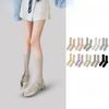 Female Spring and Summer Thin Money Draws A Stripe To Show Thin College Wind Long Socks