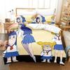 3D Anime Pop Team Epic PIPI Bedding Set Duvet Cover Sheet Printed Bed Set Pillowcase Bed Full Queen King Size Comforter Bedroom