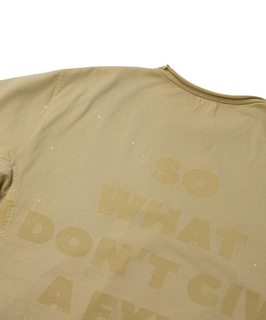 Deoopisyeollepyuji Laser Etched T-Shirt Beige