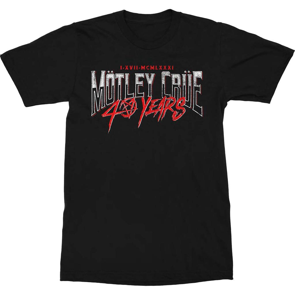Motley Crue Unisex TShirt 40 Years