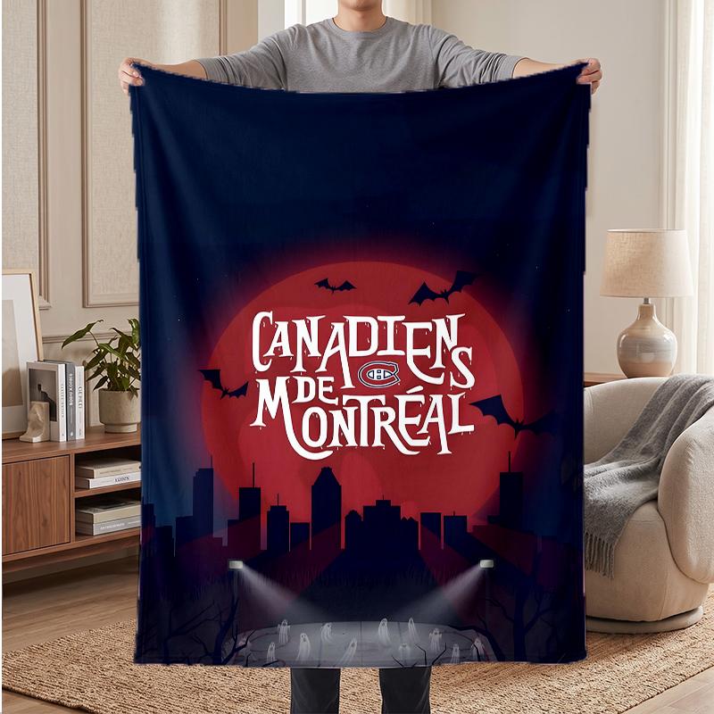 Montreal Canadiens Soft Warm Flannel Blankets Comfortable Blanket for Home Decoration Gifting