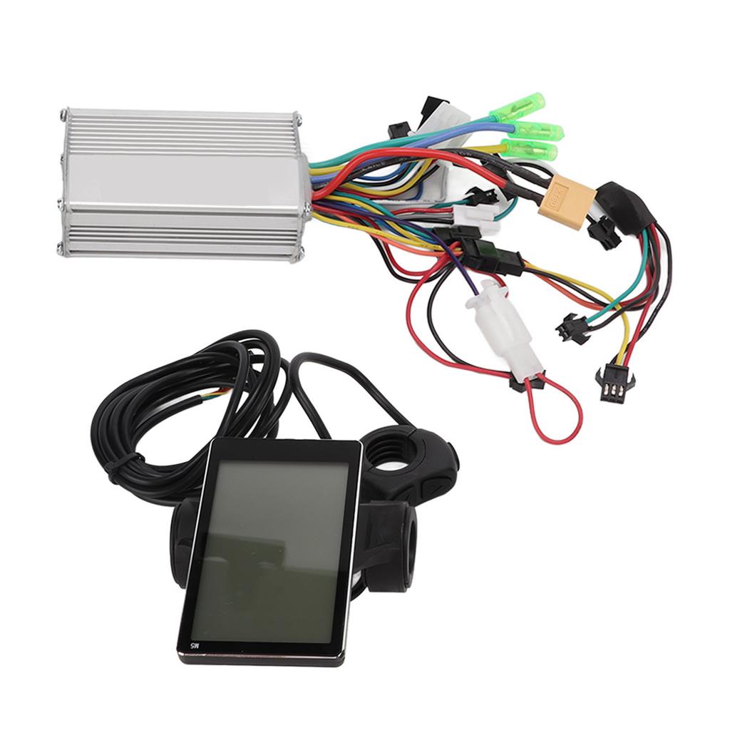 24 36 48V 350W Electric Bike Brushless Motor Controller Kit with Vertical LCD Display Meter