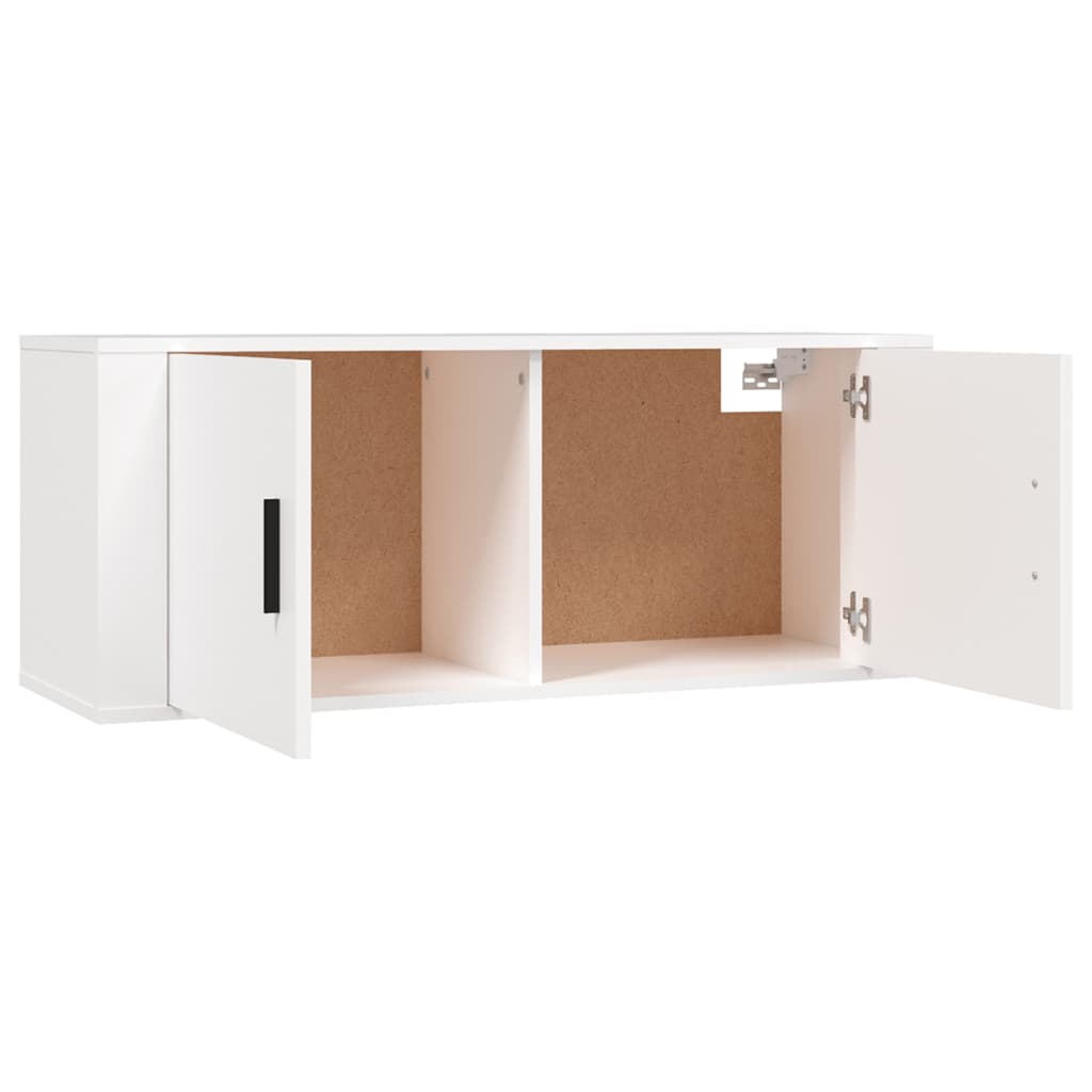 Wall Mounted TV Cabinet White 100 x 34.5 x 40 cm