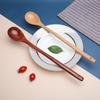 Long Handle Wooden Spoon Soup Ladle Wood Kitchen Tools Luxury Tableware Long Tea Spoons Japanese Style Accessories