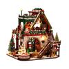 Houten Kerst Huis Planken Display Set, Doe-het-zelf Winterdorp Stuk voor Aanrecht Raam of Feest Plaatsing voor Binnengebruik, 1 Set 23 x 19 x 24 cm
