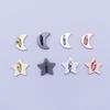 New 2/4PCS Adhesive Metal Stars Moon Bow Phone Charm Holder Phone Case Finger Ring Stand Hook Buckle Charm Clasp Accessor String 5