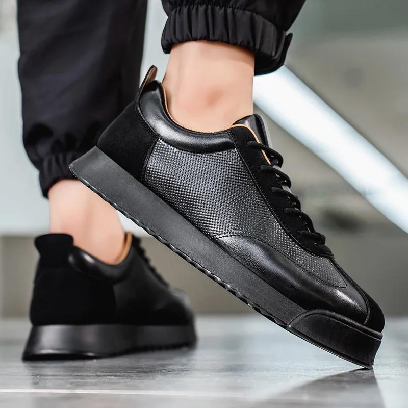 Moda Retrô Marrom Tênis Baixos Masculinos Tamanho Grande 45 Respirável Sapatos Planos Tênis Homens Com Cadarço Tênis Casuais Zapatillas Hombre