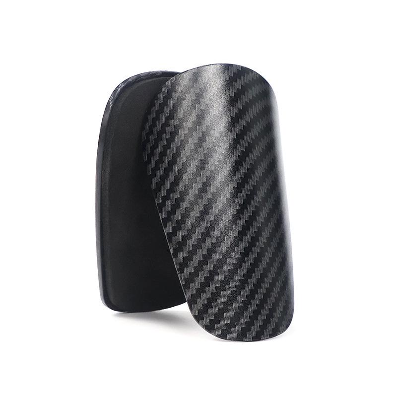 Temu Lightweight Carbon Fiber Style Mini Shin Guards - Pro Edition for Adults and Children