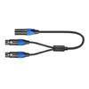 Reliable XLR Splitter Adapter Cable Cord Male To Double Female Connectors Adaptor Wire Y-Splitter 3Pin Microphone Line