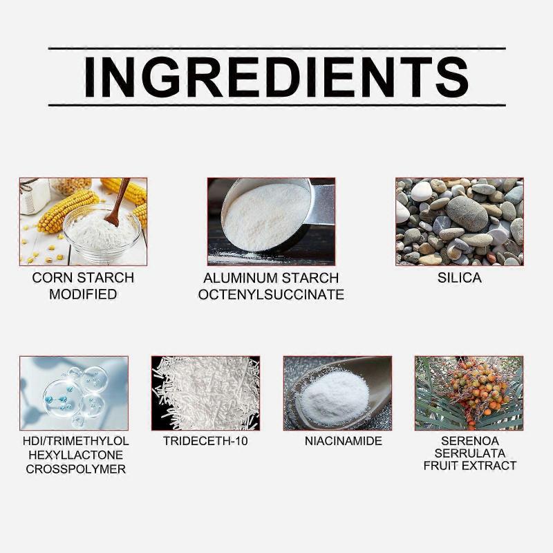 Herren Mattes Stylingpuder Sanfte Ölkontrolle Flauschiges Natürliches Fixieren Haar Langanhaltendes Stylingpuder