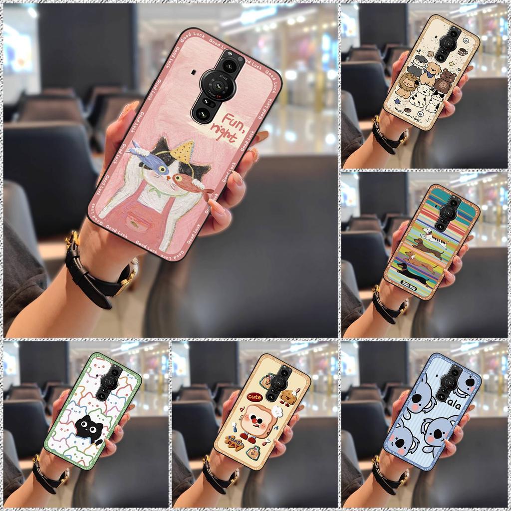 Soft Case Fashion Design Phone Case For Sony Xperia Pro-I Durable Back Cover Shockproof Phone Pouch Graffiti Waterproof
