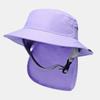 Summer Fisherman Hat Beach Sun Protection Unisex Surf Hat Wide Brim Breathable Quick Dry with Detachable Neck Flap Surf Hats