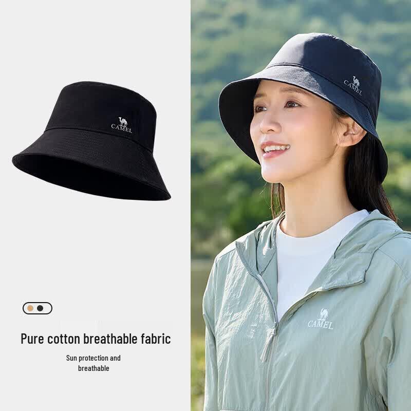 CAMEL Women s Reversible Wide-Brim Bucket Hat