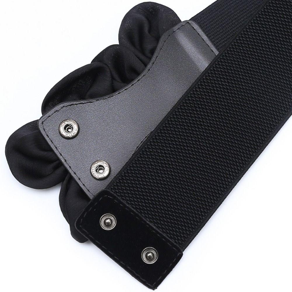 Floral Wide Elastic Belt Chic Ladies Dress Cummerbands  Skirt Dress Coat Decor Accessories