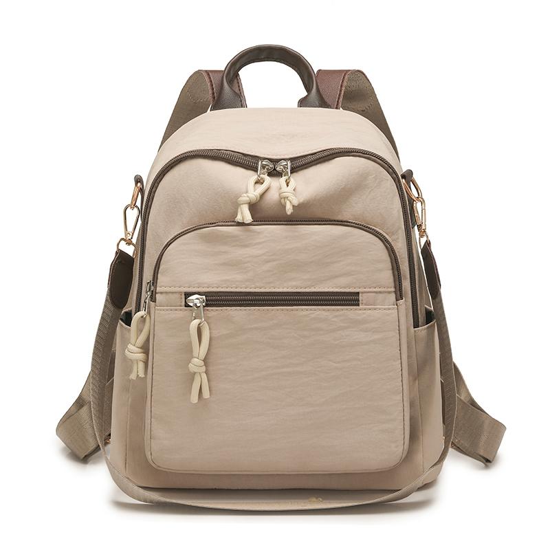 Lightweight Nylon Backpack for Women – Compact & Stylish Daypack with Multiple Pockets, Perfect for Travel, School, Work, and Daily Use