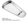 Metal Serving Spoon Rest Stainless Steel Buffet Tray, Holder with Food Tongs Cooking Accessory Rack, Plate for Bread Cake, Kitchen Counter Organizer