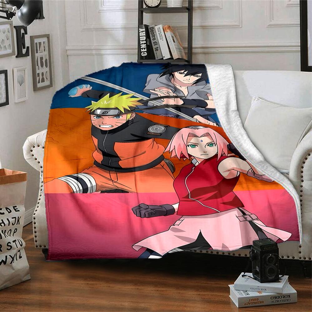 1pc NARUTO (4) Blanket, Gift, for Men and Women, Soft Blanket, Good for Sofa Bed Couch Travel, Lightweight Flannel Blanket