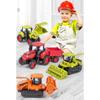 1Pcs Dump Truck Crane Engineering Inertia Car Toy Manual Skills Development Inertial Gliding City Construction Excavator Models