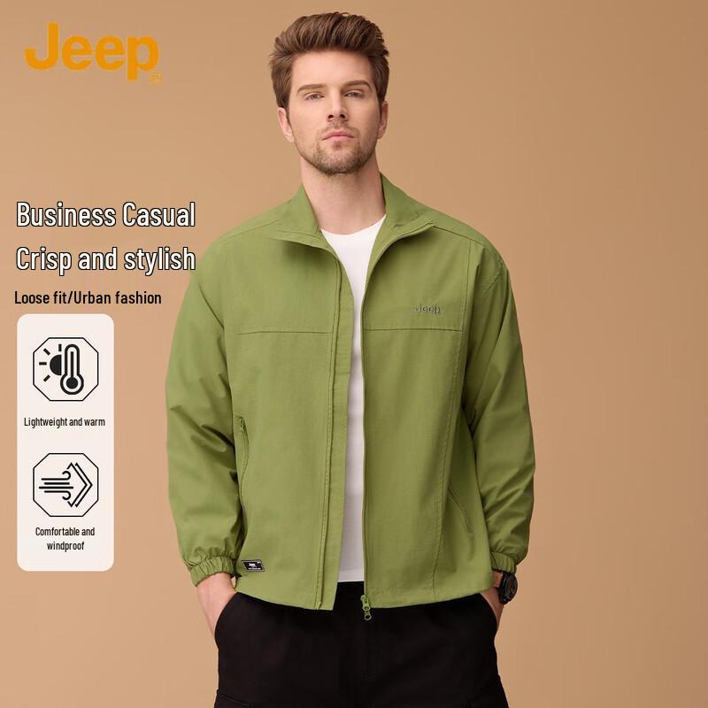 

JEEP Men s Stand Collar Casual Jacket 3XL