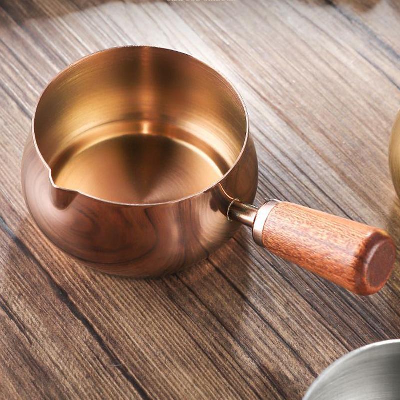 1 szt. Kubek na sos ze stali nierdzewnej Kubek na sos Worcestershire Kubek na dressing do steków Drewniany uchwyt Talerzyk do maczania sałatki pomidorowej Narzędzie kuchenne