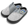 Mozu Men's Lightweight Slide Sandals with Cotton Blend Insoles and Clogs, Perfect for Indoor and Outdoor Wear, Gray Plain Weave and Mesh Combination (