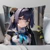 Pela Anime Hhonkai Star Rail Pillow Case Fashion Square Pillowcase Bedroom Sofa Room Ins Decoration Leisure