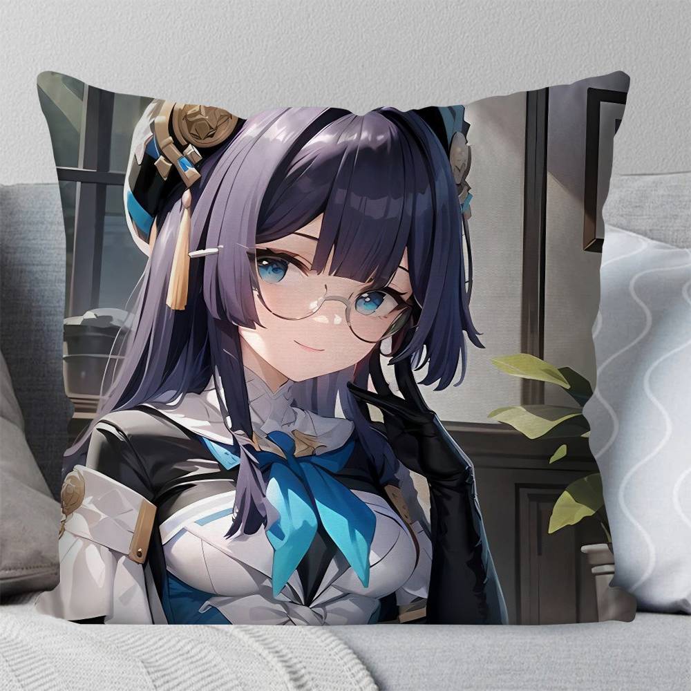 Pela Anime Hhonkai Star Rail Pillow Case Fashion Square Pillowcase Bedroom Sofa Room Ins Decoration Leisure