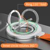Magnetic Foldable Finger Ring Silica Hanging Rope Holder Rotatable Phone Stand Wireless Charging Friendly Type For Smart Phones