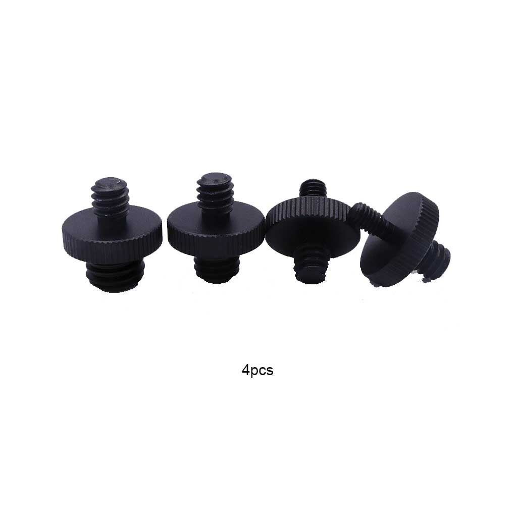 Pack of 4 Camera Thread Tripod Mount Converter Screws 1/4 Male To 3/8 Male Aluminum Alloy Conversion Photo Equipment Repair