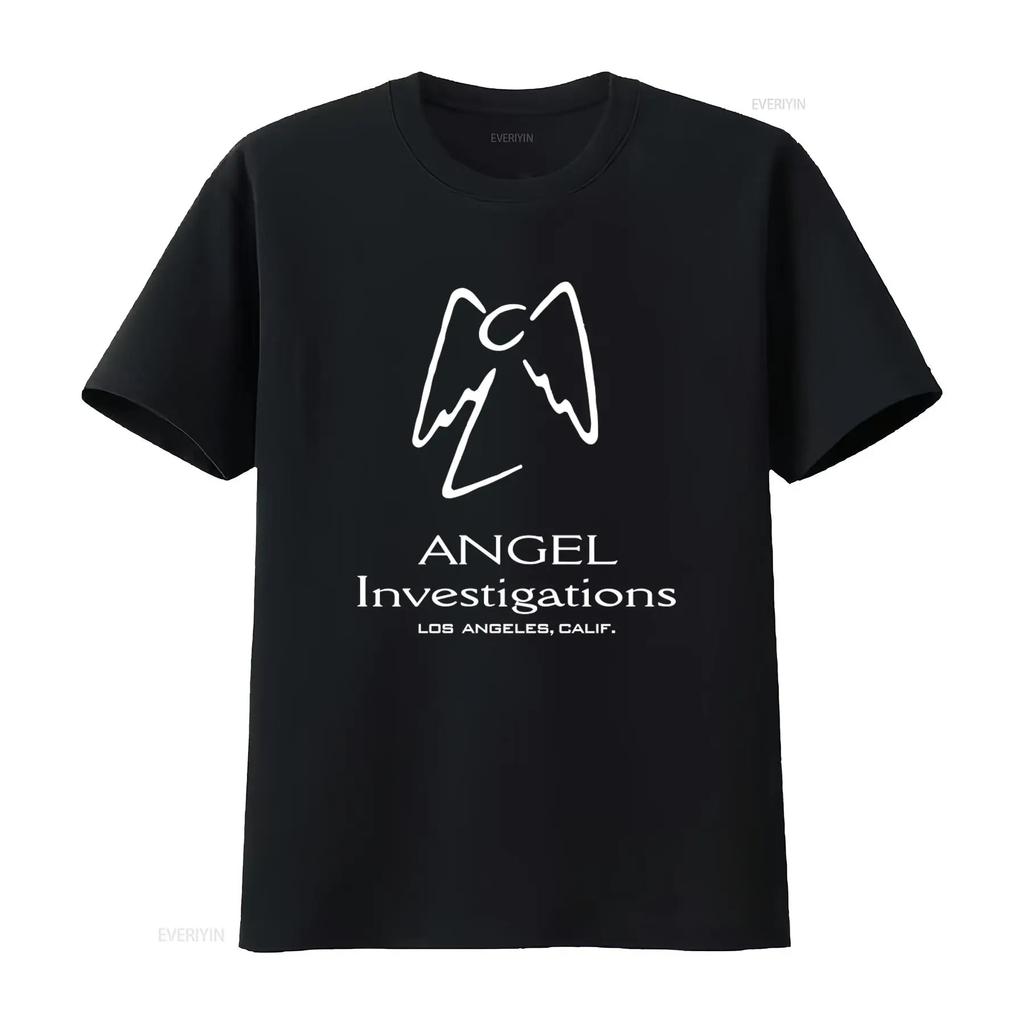 Angel Investigations Los Angeles CA Buffy Vampire T shirt 100 Cotton High Quality vintage Washed Soft fashion designer clothes