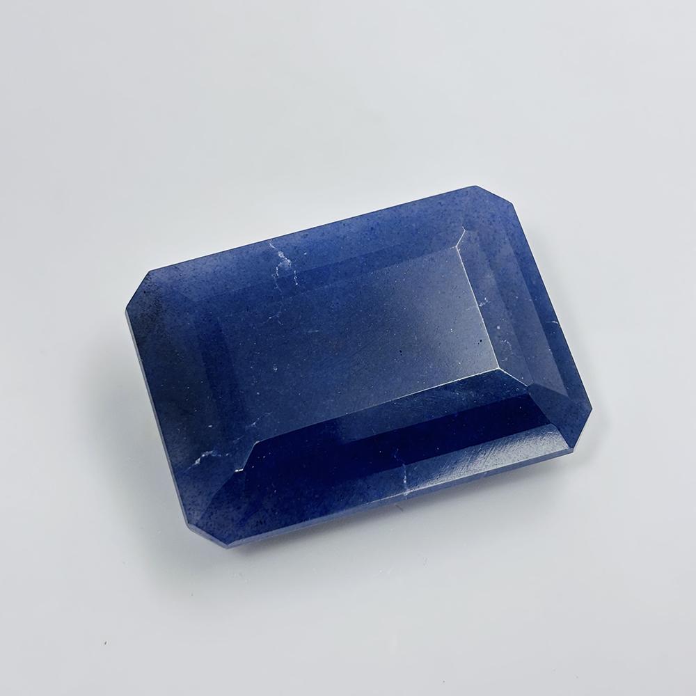 Natural Blue Tanzanite Loose Gemstone 300 ct Emerald Cut Flawless for Jewelry Making and Crafts