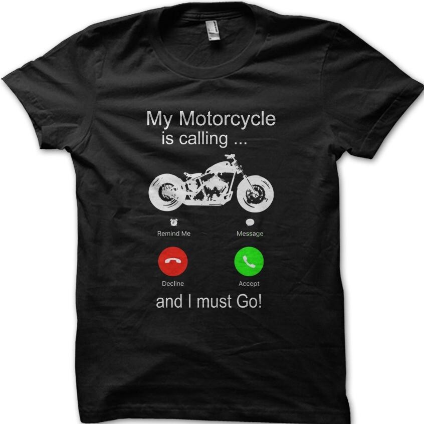 My Motorcycle is calling Biker Custom Bike Yamaha Suzuki funny t-shirt 9039 S разноцветный