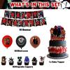 32pcs Roblox Doors Party Decorations Include Cake Topper, Banner, Balloons