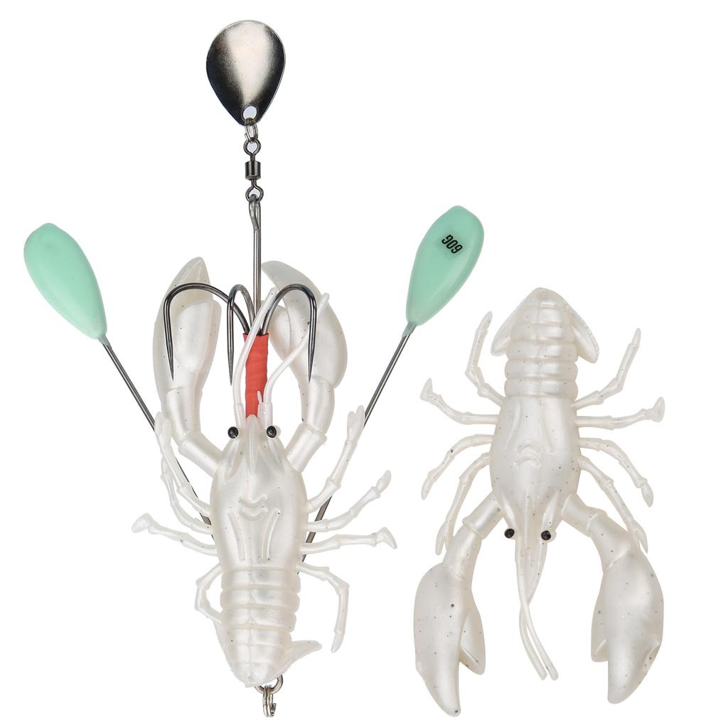 PVC Fishing Lifelike Lures Artificial Crayfish Shape Bait Sea Fishing Accessory