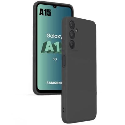 Hülle - BOOLING - für Samsung Galaxy A15 5G - Mattschwarz - Stoßfest - Schlank - TPU