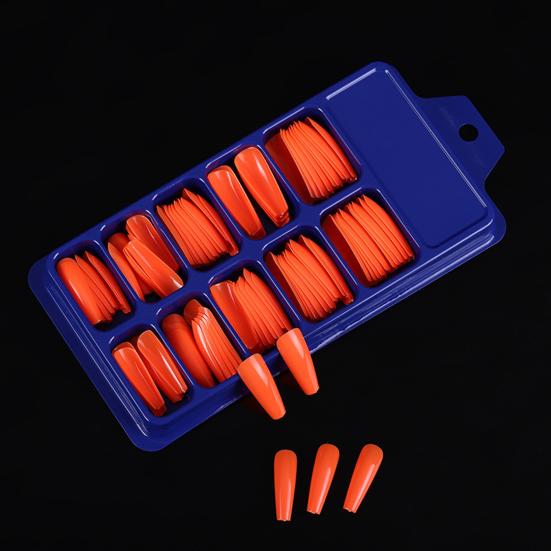 100 Teile/satz Gefälschte Nägel Volle Abdeckung Abnehmbare Maniküre Zubehör Einfarbig Falsche Nagel für Party